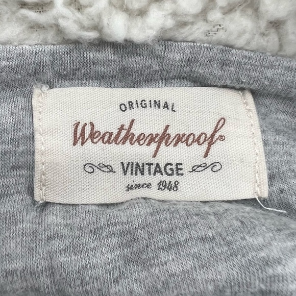Weatherproof Vintage White 3/4 Zip Stripe Pullover Sweatshirt Size Small Women’s - Picture 2 of 6